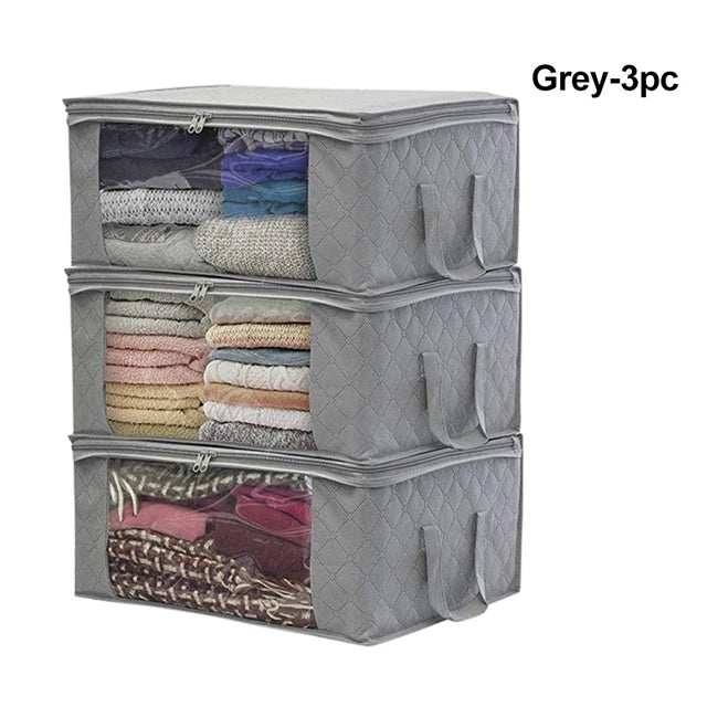 CLOTHING STORAGE BINS (SET OF 3)
