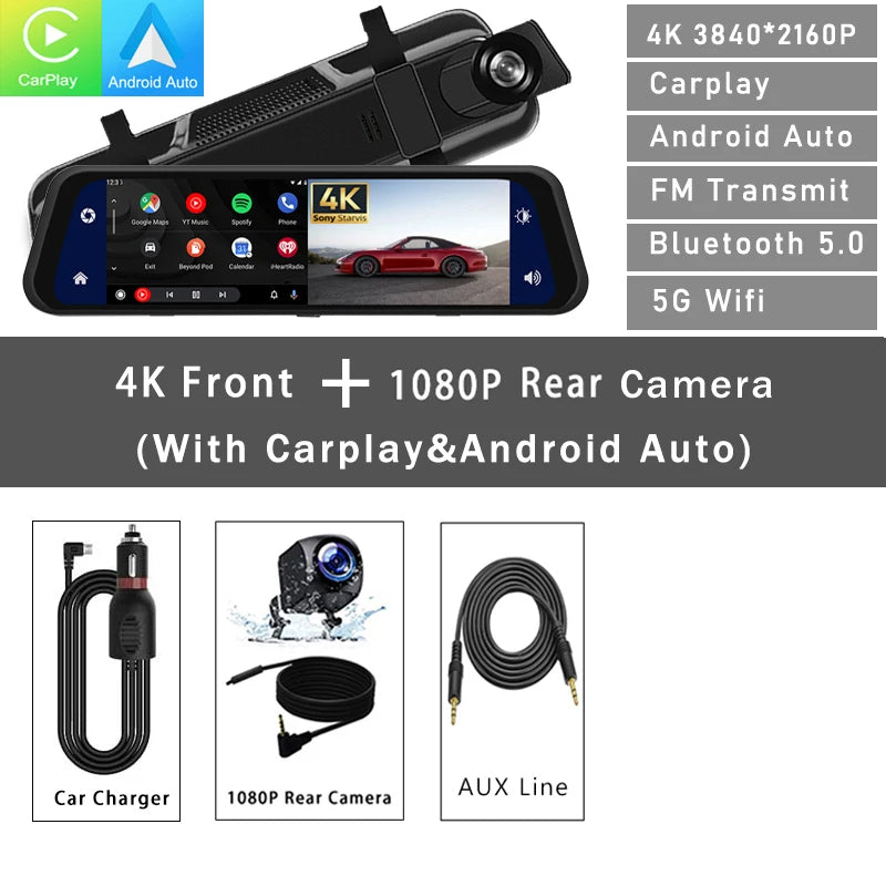 DASH CAM REAR VIEW MIRROR