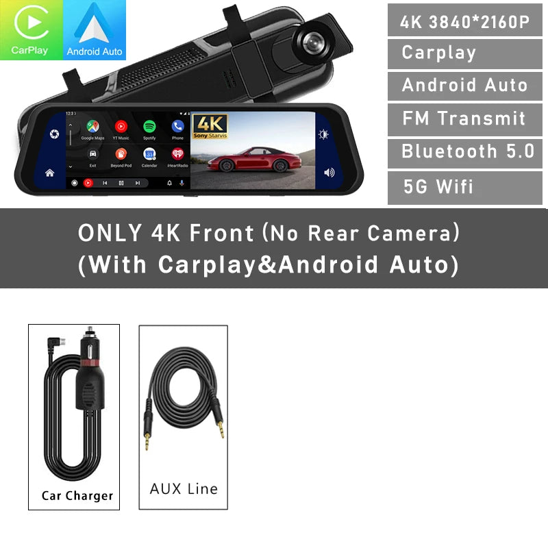 DASH CAM REAR VIEW MIRROR