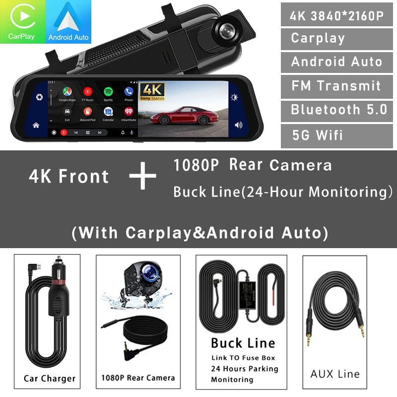 DASH CAM REAR VIEW MIRROR